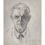 Scheele, Hugo (1881 Arnsberg - 1960 Greifswald) „Selbstportrait 1950“