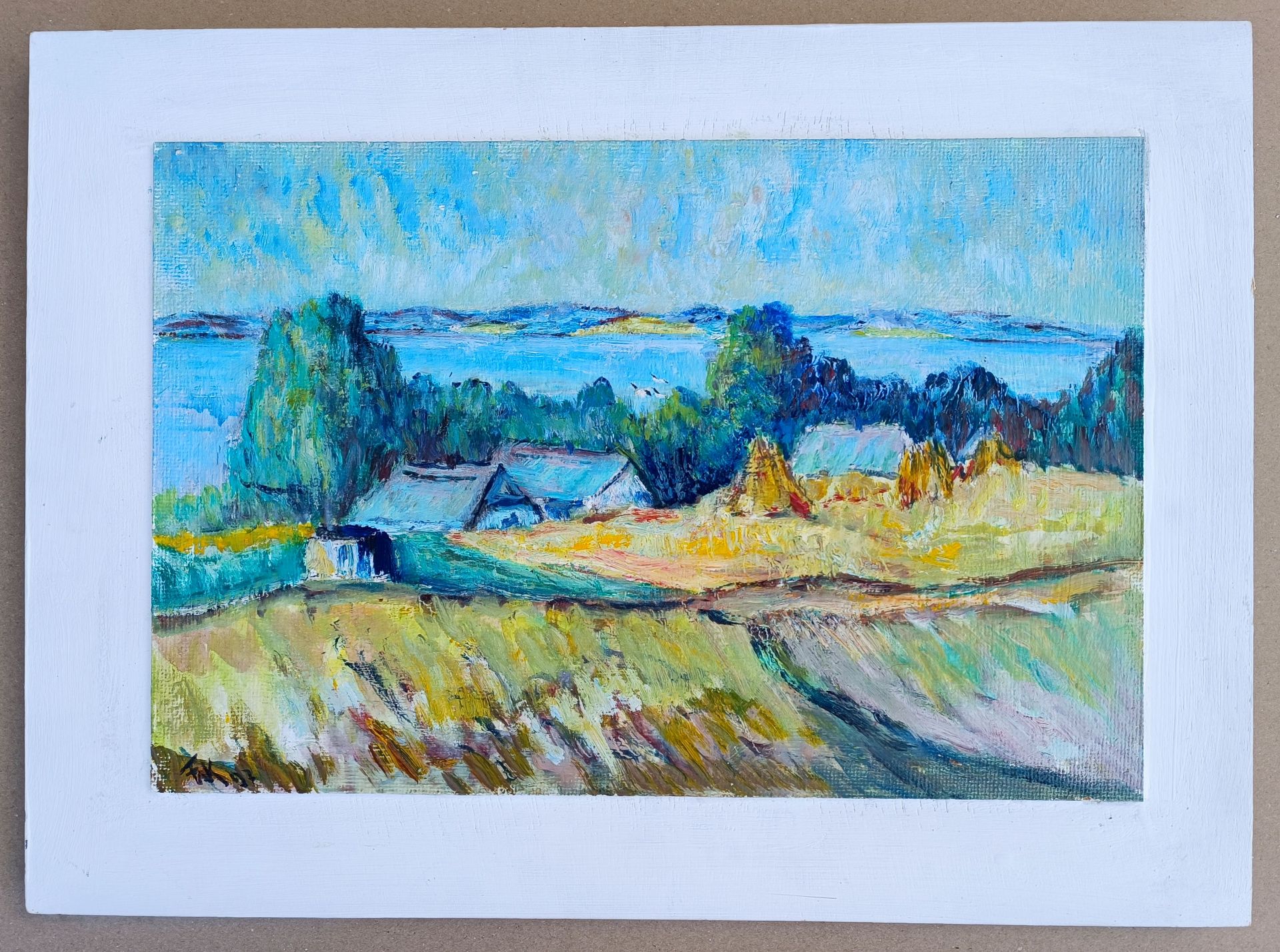 Kleinfeldt, Franz Walter (1919 Wolgast - 2008 Wolgast) „Am Lieper Winkel (Insel Usedom)“ - Bild 2 aus 3