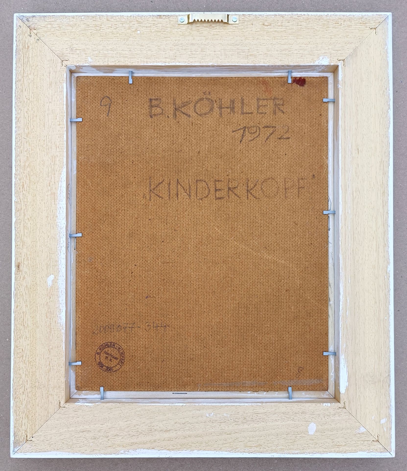 Köhler-Kliefert, Brigitte (1924 Stralsund - 2001 Berlin) „Kinderkopf (Träumender Junge)“ - Bild 3 aus 4