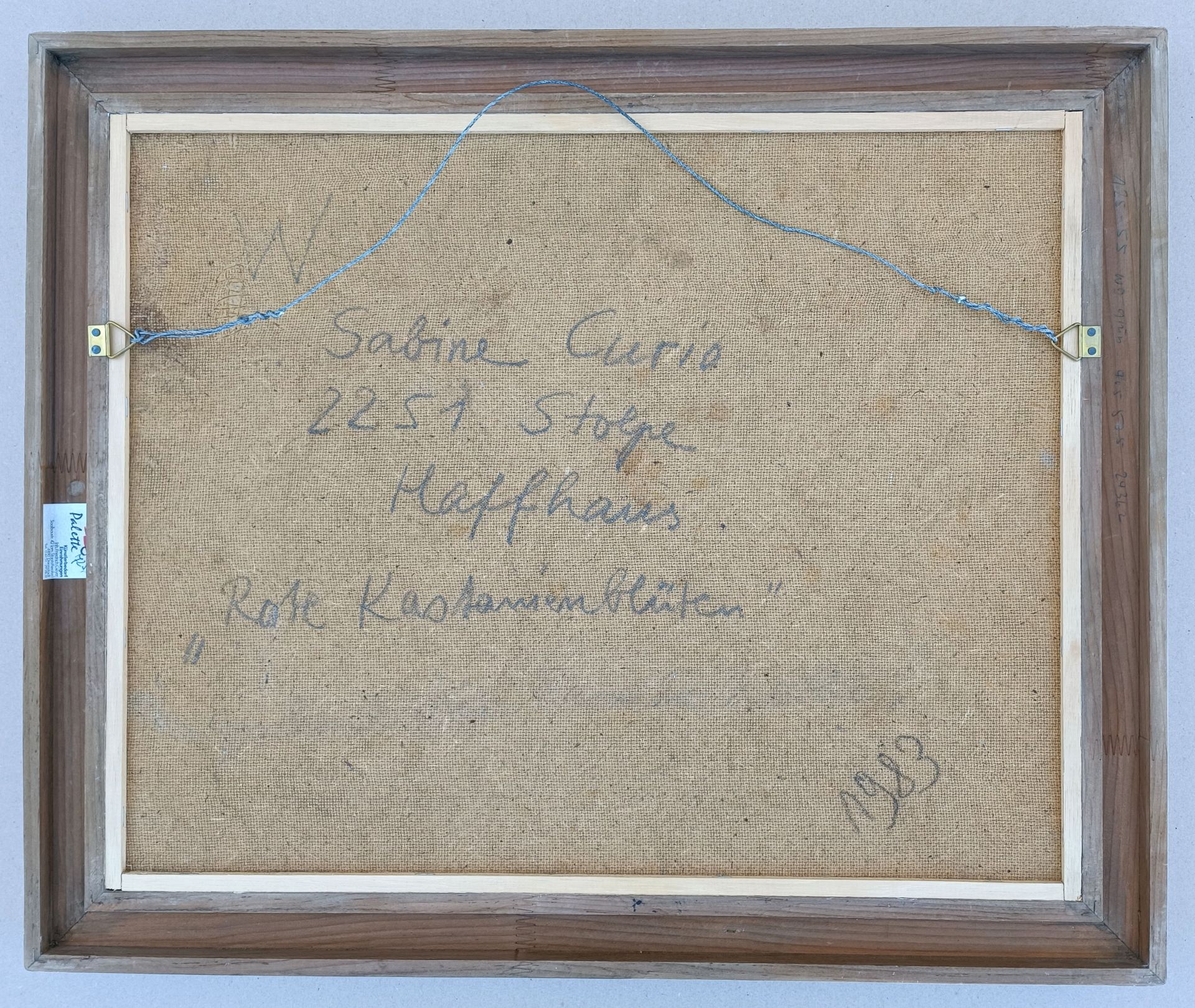 Curio, Sabine (1950 Ahlbeck, lebt in Stolpe/Usedom) „Rote Kastanienblüten“ - Bild 4 aus 4