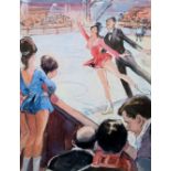 Klamann, Kurt (1907 Zingst – 1984 Zingst) „Beim Eiskunstlauf“