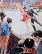 Klamann, Kurt (1907 Zingst – 1984 Zingst) „Beim Eiskunstlauf“
