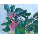 Curio, Sabine (1950 Ahlbeck, lebt in Stolpe/Usedom) „Rote Kastanienblüten“
