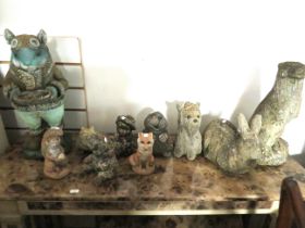 Selection of Concrete Garden Ornaments. See photos. (These items are heavy and not suitable for post
