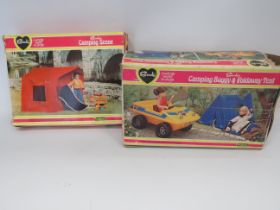 Boxed Sindy Camping buggy and folding tent along with a Sindy Camping Scene. See photos.