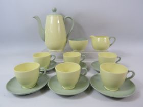 Spode Meadow sweet twin tone coffee set.