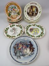 11 Christmas plates by Wedgwood, Aynsley and Royal Grafton.