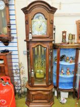 Large and lovely reproduction Chiming long case clock by Richard Broad of Bodmin, Cornwall. Features