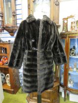 Tissavel france Faux fur coat, approx size 14/16.