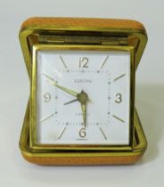 German Made 2 Jewel Europa Travelling alarm clock in working order. See photos.