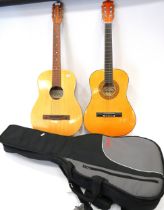 Two Accoustic Guitars, one by Orlando Quagliadi figti plus one other by Palma. Both in good order. O