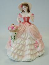 Large Coalport figurine which measures approx 9 inches tall. See photos.