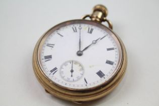 WALTHAM Gents Vintage Rolled Gold POCKET WATCH Hand-wind WORKING 405276