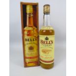 Vintage bottle of Bells Finest extra special whiskey with box 70cl.