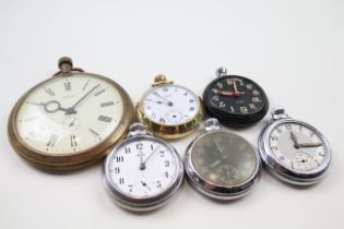SMITHS Gents Vintage Assorted POCKET WATCHES Hand-wind Spares & Repairs x 6 2141706