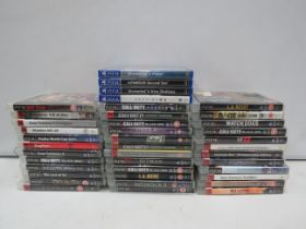 Large selection of PS3 games and 4 PS4 games.