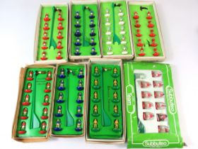 Eight Boxed Subbuteo 00 Gauge Soccer teams from 1970's era. All boxed. See photos. 