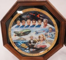 Star Trek 25th Anniversary Commemorative plate with Certificate. Housed in an Octagonal glass fronte