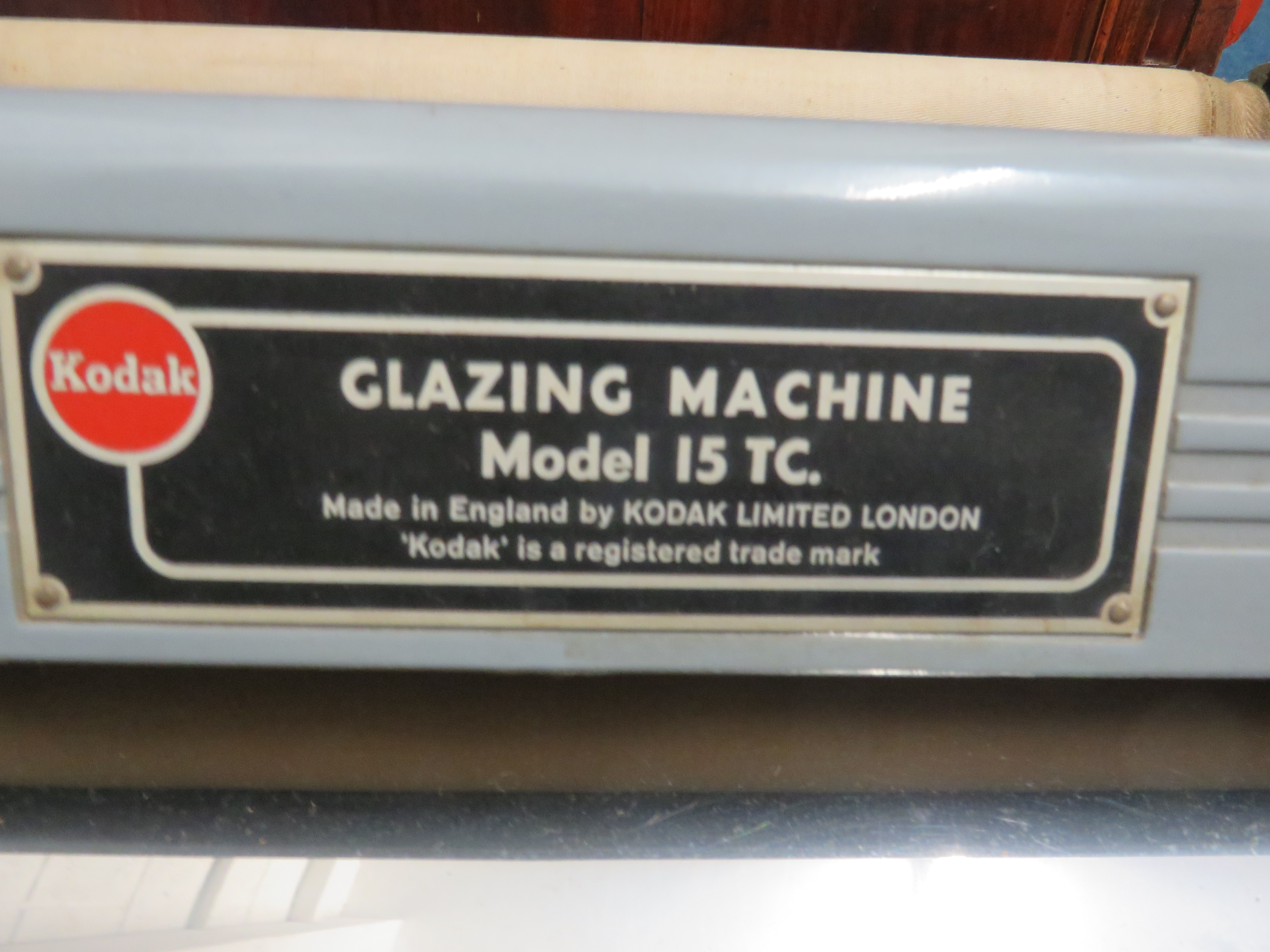 Kodak Limited Glazing Machine Model 15, manufactured in the 1950s, which was used to dry and gloss p - Image 4 of 4