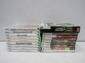 9 Wii games and 9 Xbox 360 games.