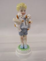 Royal Worcester figurine Mondays child, 13.5 cm tall.