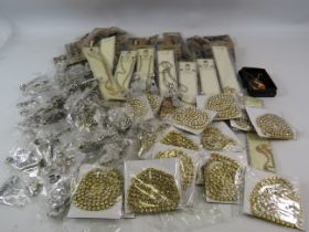 Large selection of various Bling costume jewellery and Hippie chic bracelets all in packets.