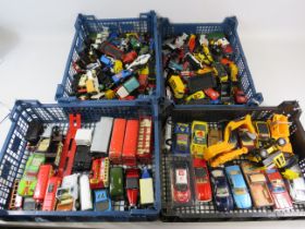 Four Trays of assorted Die Cast Vehicles. All in playworn condition and without boxes. See photos.