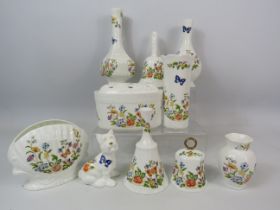 10 Pieces of Aynsley china in the Cottage Garden pattern.