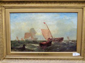 Victorian Oil on Canvas by W. C . Knell (William Calcot Knell 1830-1880) Untitled but quite possibl