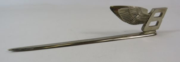 Bentley Flying "B" letter opener.