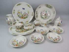 14 Pieces of Aynsley china mainly in the Cottage Garden pattern.