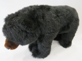 Large American Black Bear Footrest by Ditz Designs, USA . Strong wooden frame can take up to 75 po