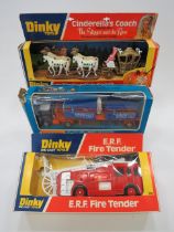 Dinky Lot to include an ERF Fire Tender, boxed in original good condition model 266 together with a