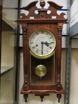 Lincoln 30 day Chining wall clock in running order. Measures approx 28 inches long. With key. See p