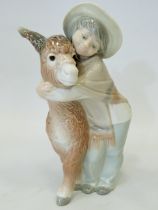 Lladro Figurine Platero & Marcelino, Boy with Donkey in excellent condition. See photos