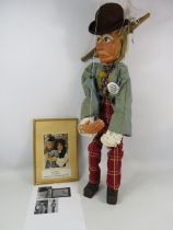 Vintage handmade German Puppet used in the Punkchen Theater presented by a International Ralph
