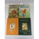 2 Limited edition and 2 Vintage Daily Express Rupert the Bear annuals.