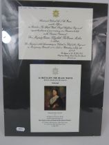 First Battalion Black Watch Parade invite in the presence of The Queen Mother to celebrate 50