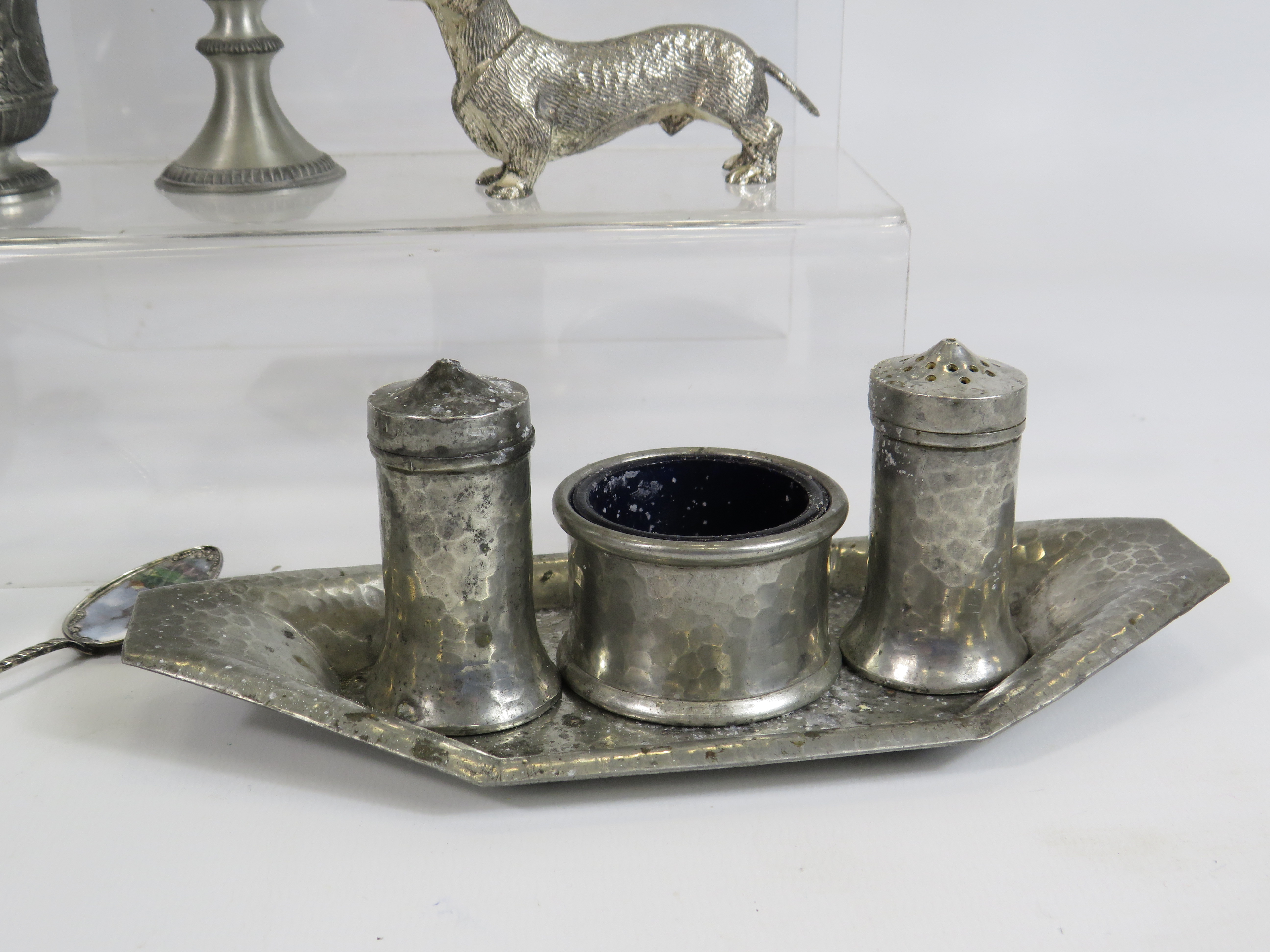 Selection of various Silver plated and pewter items, some which are Danish. - Bild 3 aus 3