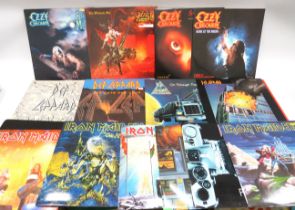 Sixteen Heavy Metal Vinyl LLP's by Osborne, Def Lepard, Iron Maiden. See photos.