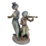 Lladro figurine of Clown muscians model no 5853, with Box.