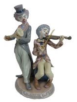 Lladro figurine of Clown muscians model no 5853, with Box.