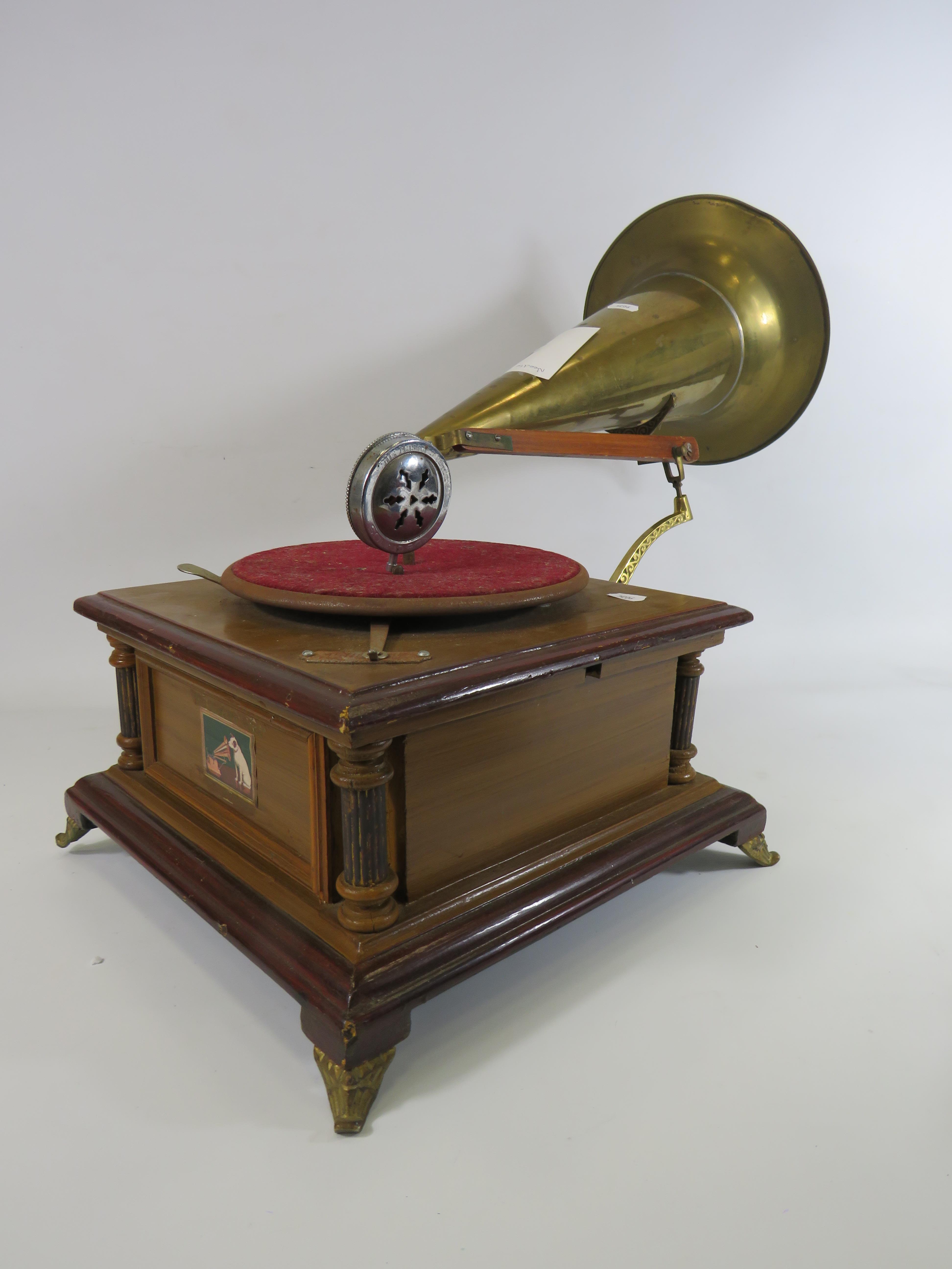 HMV vintage gramophone.