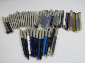 46 Various parker ballpoint pens.