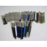 46 Various parker ballpoint pens.