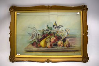 1925 signed oil on canvas painting with gilt frame 20 x 28 inches. S2