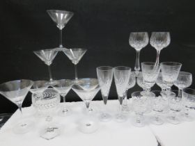 Selection of Crystal Drinks glasses. See photos.