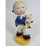 Lorna Bailey boy sailor figurine No 1 of 1, 14.5cm tall.