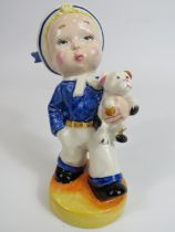 Lorna Bailey boy sailor figurine No 1 of 1, 14.5cm tall.