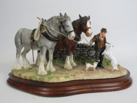 Border Fine Arts sculpture "Homeward Bound" B1029 Limited edition 442 /650. Border collie has been